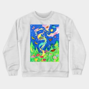 Butterfly Lady Crewneck Sweatshirt